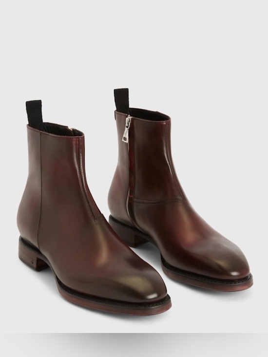 John Varvatos Other - John Varvatos Men's Chelsea Zip Ankle Boots in Dark Brown Size 8.5